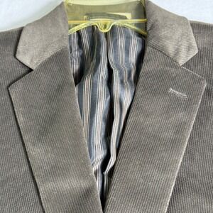 Joseph Abboud Brown Corduroy Sport Coat Men's‎ 40R Academic Preppy Soft Velvety